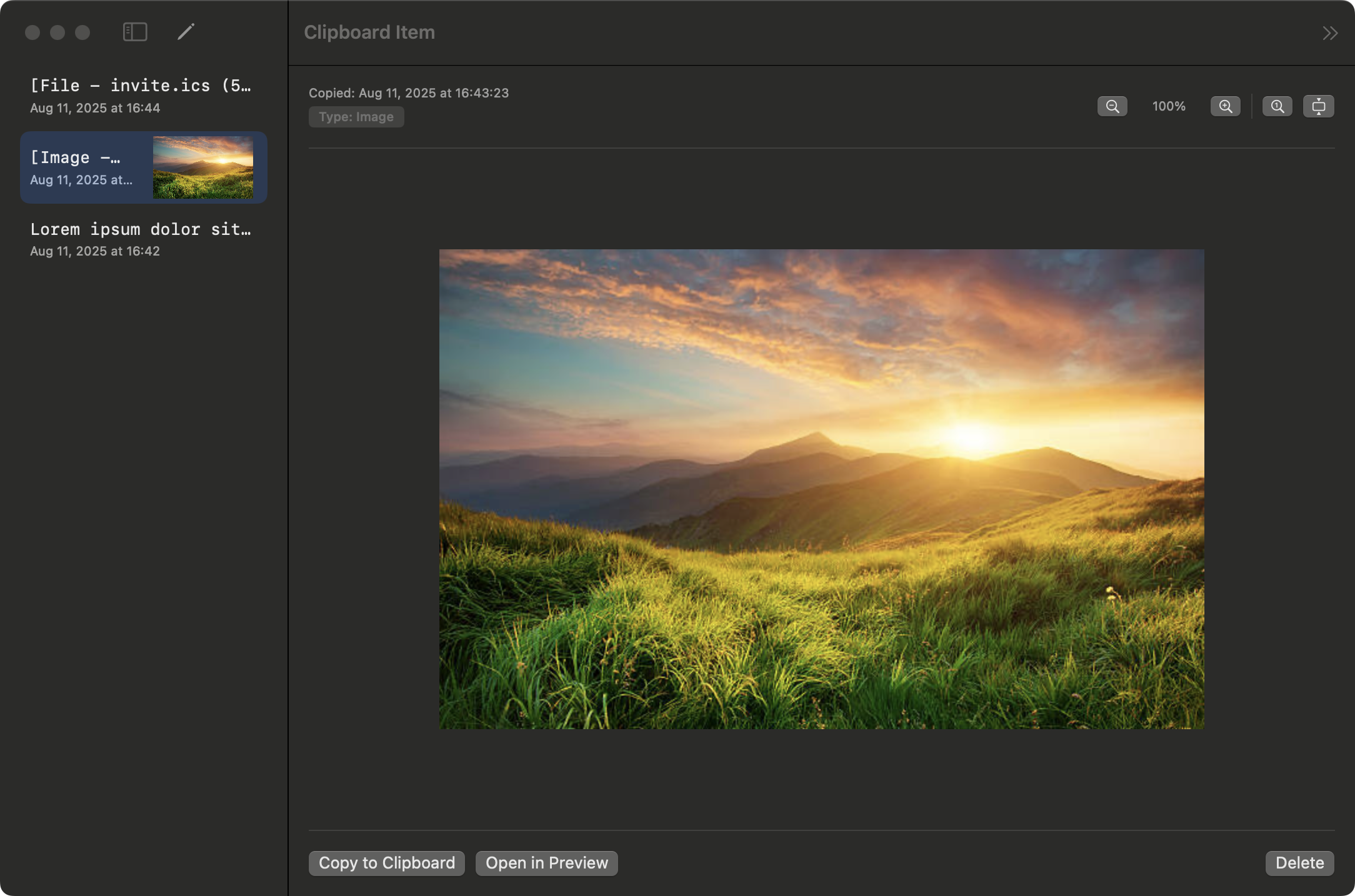 StoneClipboarderTool Images View