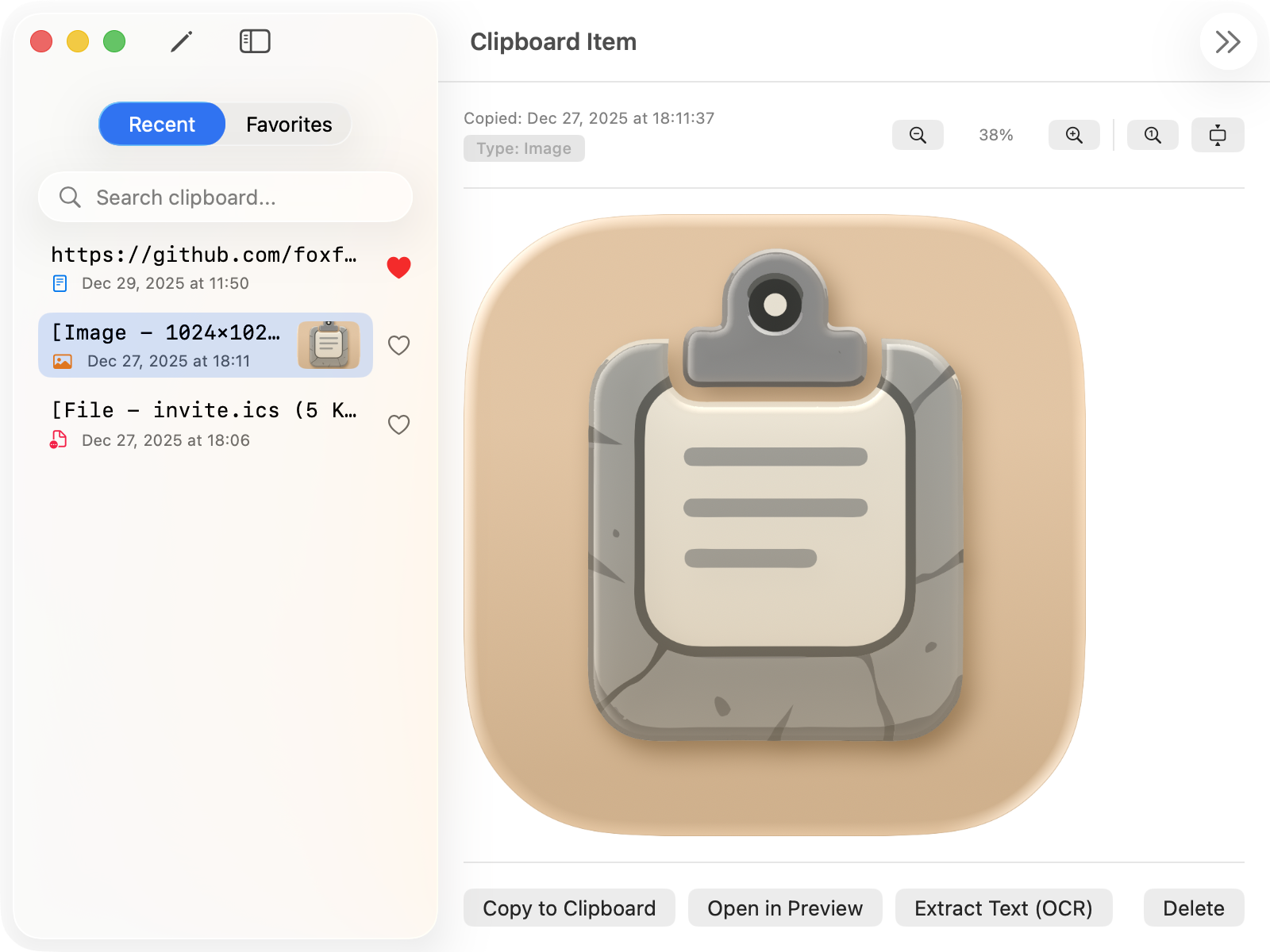 StoneClipboarderTool Main View