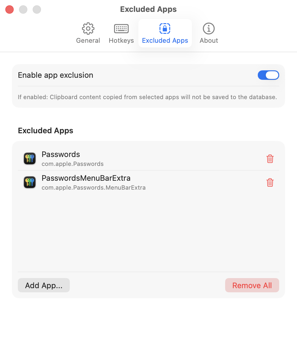 StoneClipboarderTool Settings